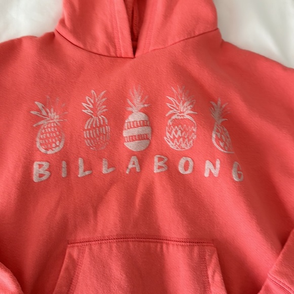 Billabong Girls Size Medium Pink/Coral Hoodie - Picture 2 of 4
